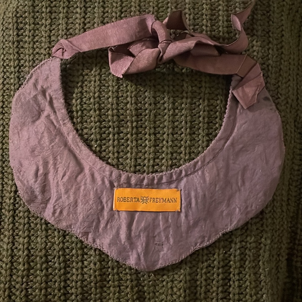 Brown, Amber, Purple Statement Necklace - image 2